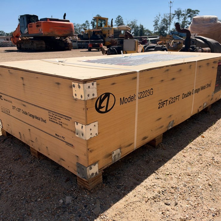 #5122 • 23ftx22ft Double Garage Metal shed