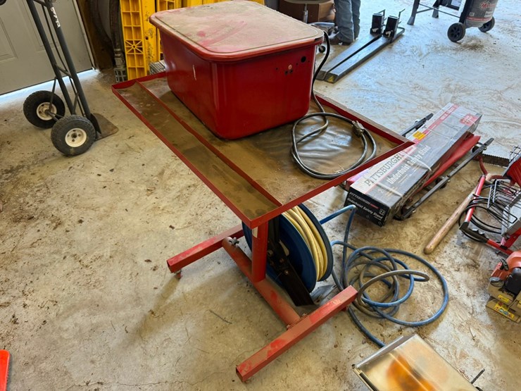 #54917-•-lot-of-parts-washer,-rolling-stand-&-hose-w/reel-inv#54917-image-3