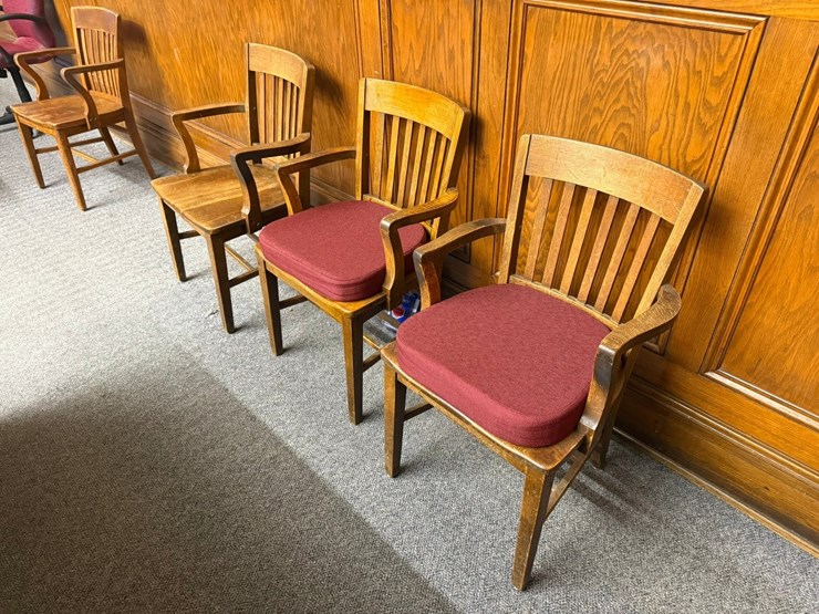 #46846-•-lot-of-(15)-wooden-arm-chairs-inv#46846-image-5