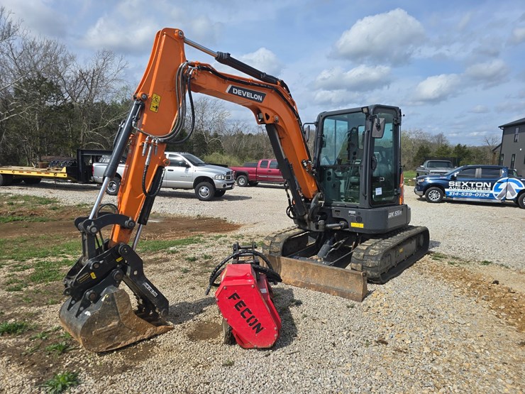 #23976-•-2024-dx-55r-excavator-and-mulching-head-image-1