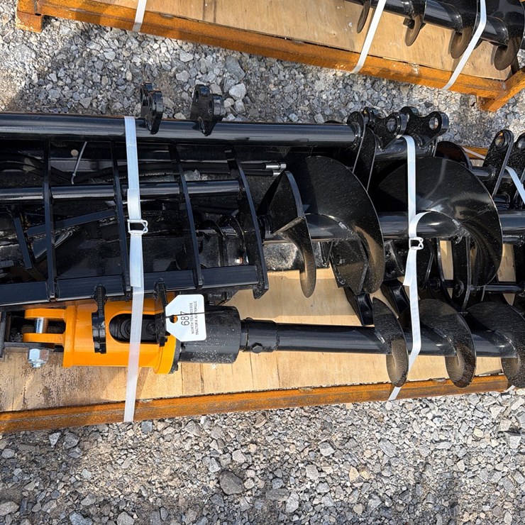 #687 • Future 8 Piece Mini Excavator Attachment Set