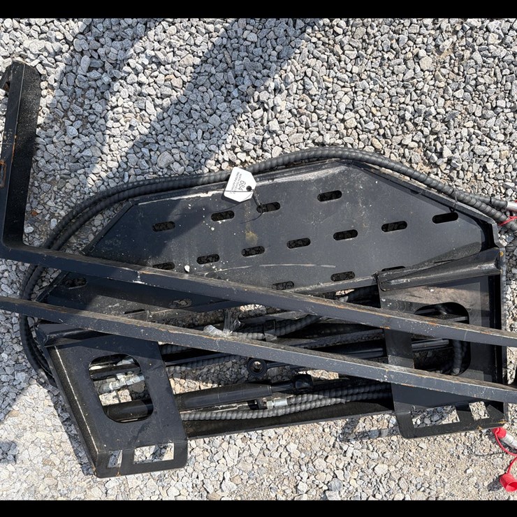 #684 • Skid Steer 48” Hydraulic Pallet Forks