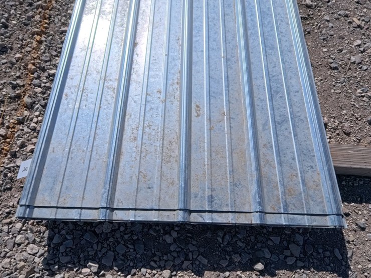 #2022-•-3'-x-8'-unused-metal-galvanized-panels-(20-count)-image-4