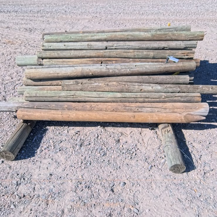 #2026 • Assorted Unused Wooden Posts (54 Count)