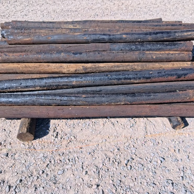 #2053 • 6.5ft Creosote Posts (46 Count)