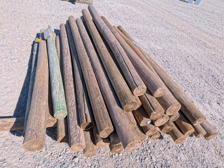 #2052-•-4"-x-6"-treated-fence-posts-(44-count)-image-2