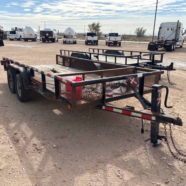 2015 C&M TRAILERS 16’ X 75” T/A BUMPER PULL UTILITY TRAILER