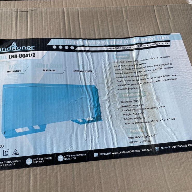 #4051 • LandHonor 1/2" Thick Universal Quick Attach Mounting Plate