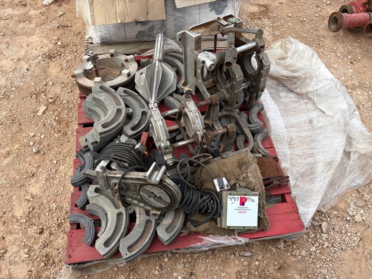 pallet-w/-mcelroy-fusion-machine-adapters,-couplers,-15”-pvc-inflatable-pipe-plug,-(2)-heating-elements-image-1