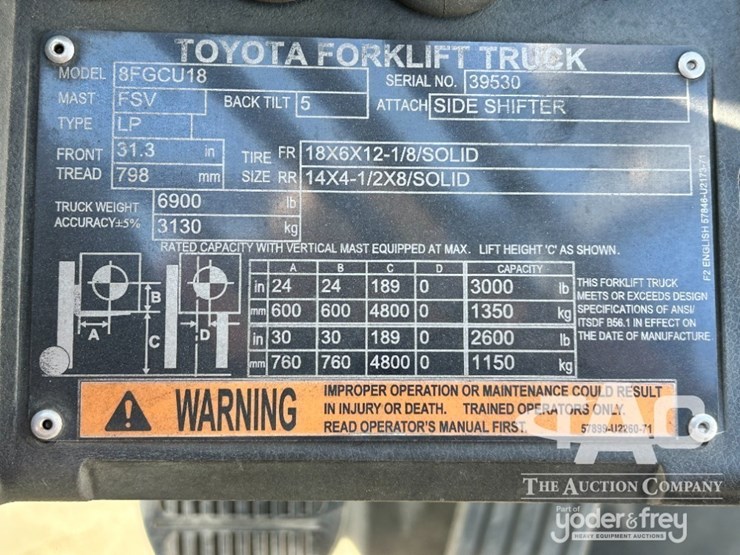 toyota-8fgcu18-forklift,-3,500#,-80'-mast,-3-stage,-189"-lift,-lpg,-canopy,-solid-tires.-image-13