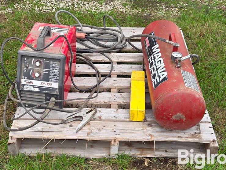 lincoln-electric-sp-100-welder-&-air-tank-image-2