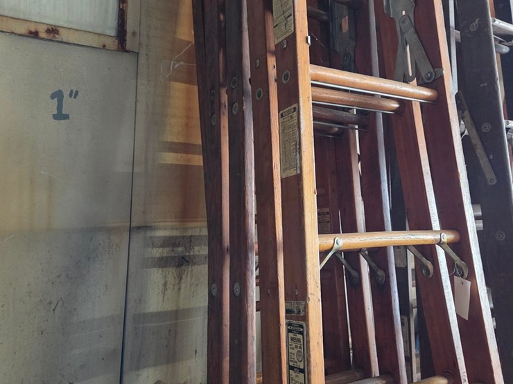#22-•-(2)-8-ft-wooden-"a"-ladder-with-7-ft-extension-image-1