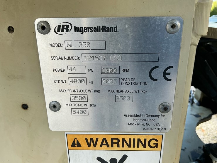 #326-•-2005-ingersoll-rand-wl-350-compact-wheel-loader-image-9