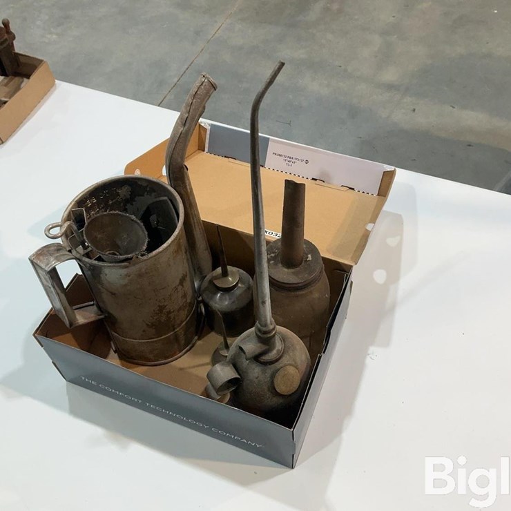 Antique Shop Oil Containers/Lube Cans