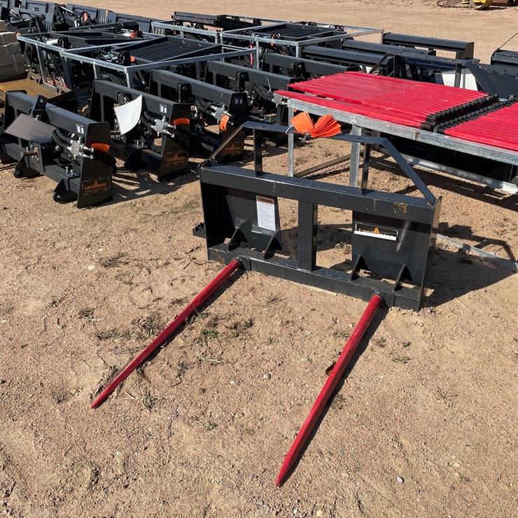 #4112 • LandHonor Skid Steer Bale Spear Attachment