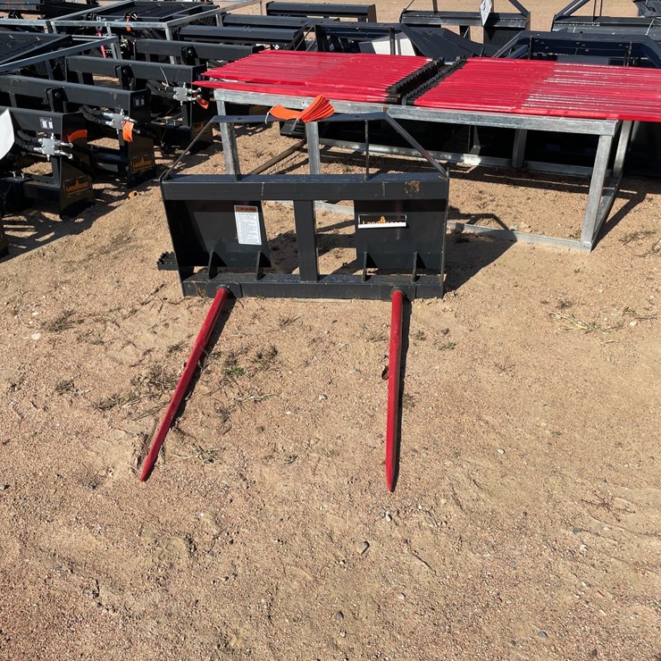 #4114 • LandHonor Skid Steer Bale Spear Attachment