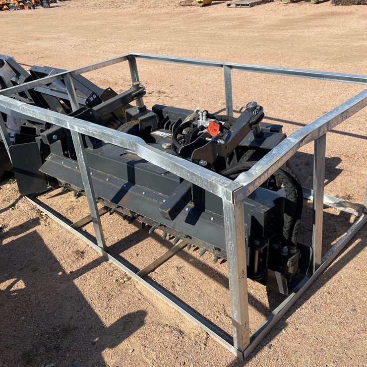 #4093 • LandHonor 72" Skid Steer Power Rake Attachment