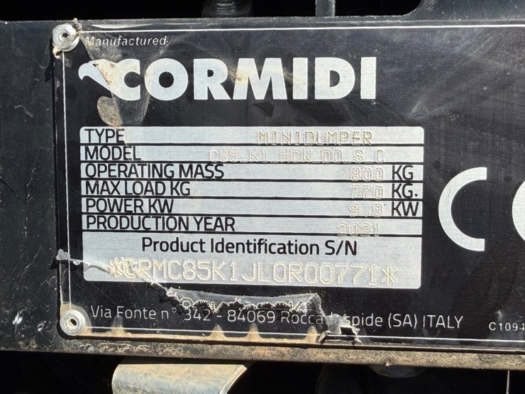 #4094-•-2021-cormidi-c85-self-loading-mini-dumper-image-49