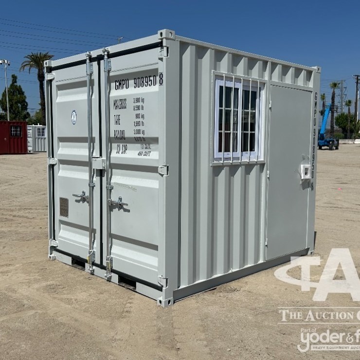 2026 9' CARGO CONTAINER, front door w/lock box, side door. --(LOCATED IN COLTON, CA)--