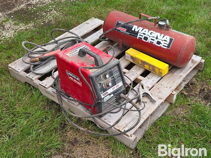 lincoln-electric-sp-100-welder-&-air-tank-image-3