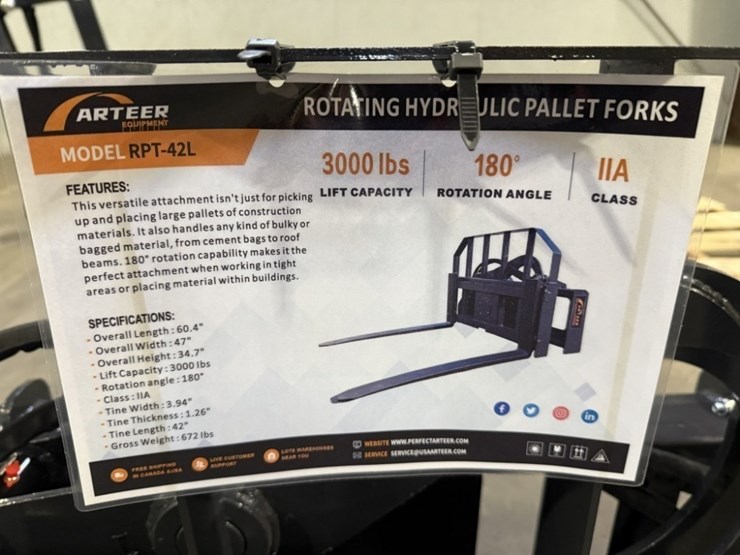 2026-arteer-rpt-42l-hydraulic-pallet-fork-image-2