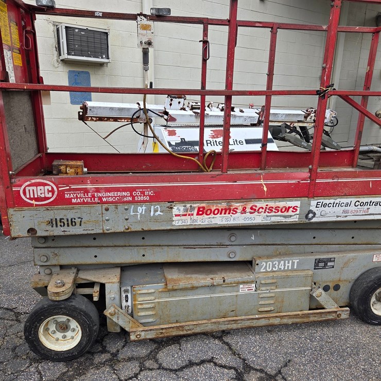 #12 • MEC Boom scissor lift / Model: 2034HT / hours not known