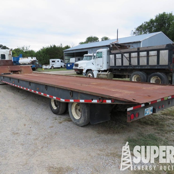 1995 LANDOLL 8'6"W x 48'OAL T/A Traveling Axle/Hyd Tilt Trailer