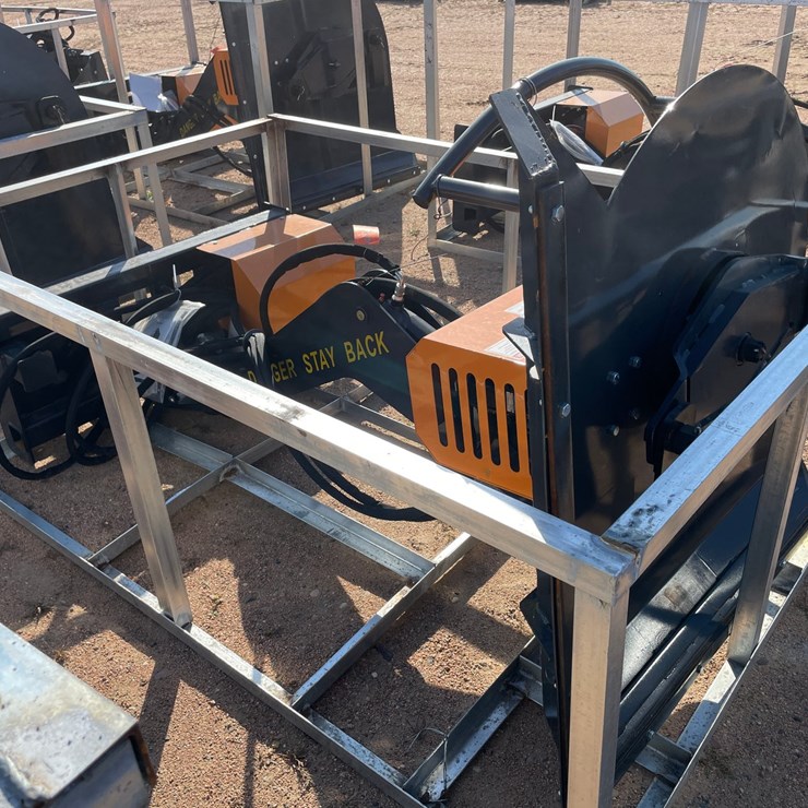 #4085 • LandHonor Skid Steer Articulating Brush Cutter Attachment