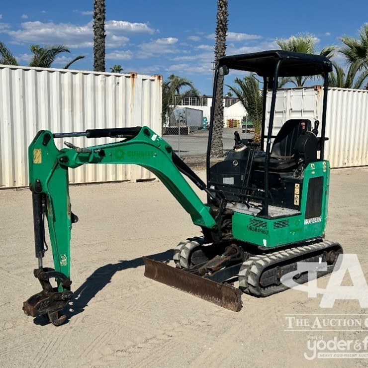 2020 JCB 18Z-1T4 Mini Hydraulic Excavator, q/c, aux hydraulics, backfill blade, canopy.
