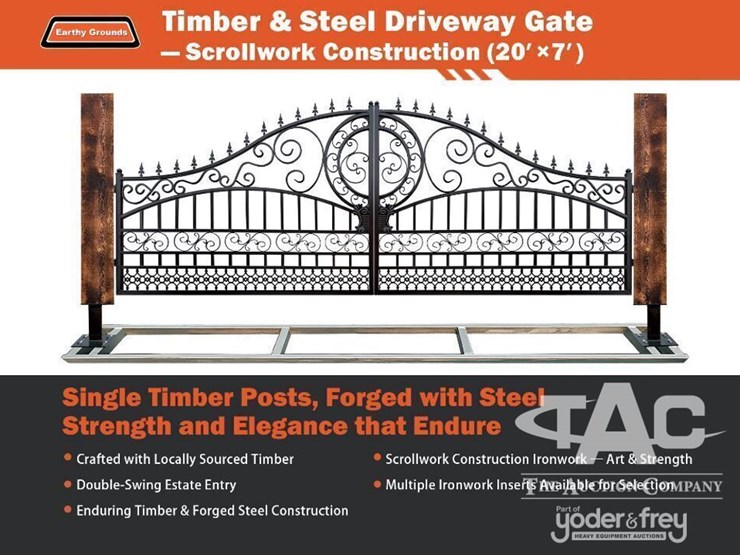 2026-earthygrounds-eg-10s-sc-20ft-double-swing-wrought-iron-driveway-gate-w/timber-posts,-scrollwork-construction-design.-image-5