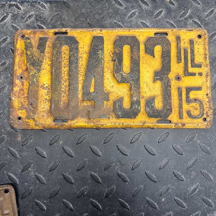 Single IL License Plates