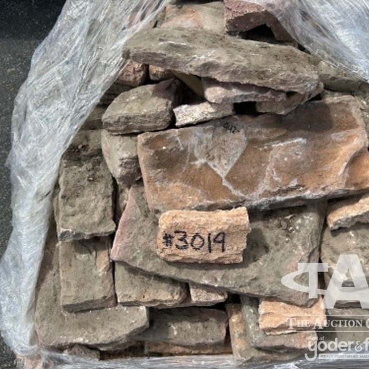 Pallet of decorative wall rock