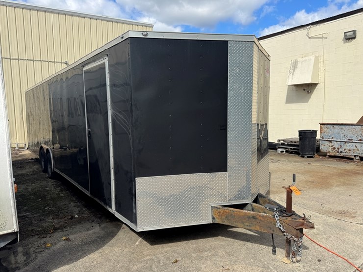 2021-rock-solid-cargo-28'-x-8.5'-enclosed-trailer-gvwr:-9,990-lb,-rear-ramp-door-and-side-door-image-2