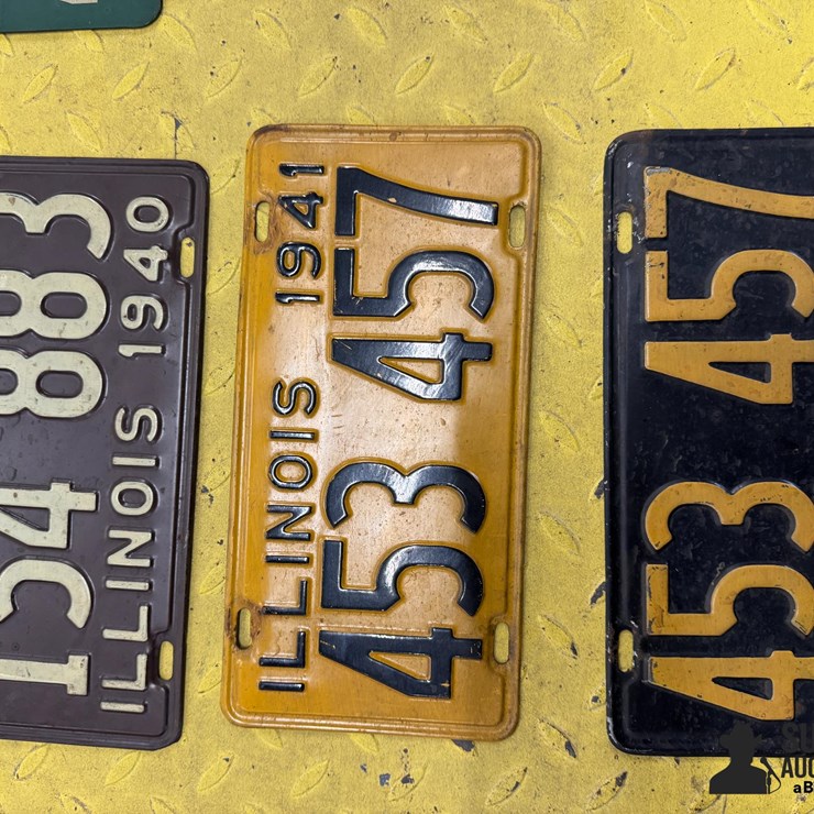 Single IL License Plates