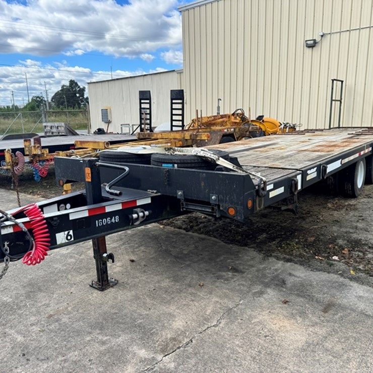 2011 TOWMASTER T-24T TILT DECK DECK-OVER EQUIPMENT TRAILER 24' TILT + 4' STATIONARY DUAL TANDEM AXLE
