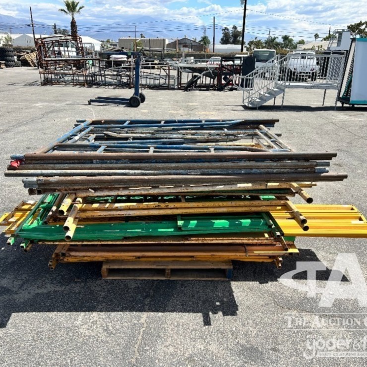 Pallet of asst. biljax scaffold framing and scaffolding toe guard.