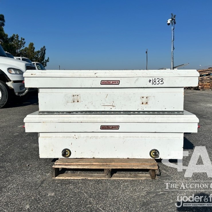 Approx. (2) weather guard truck bed mounted tool boxes