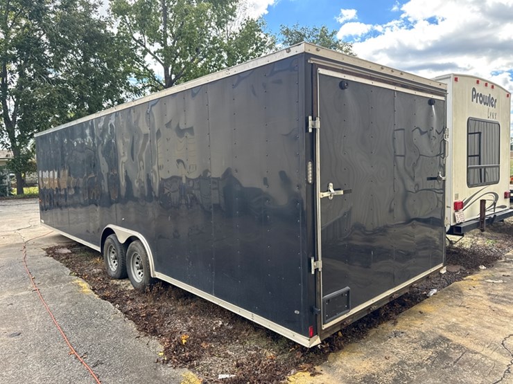 2021-rock-solid-cargo-28'-x-8.5'-enclosed-trailer-gvwr:-9,990-lb,-rear-ramp-door-and-side-door-image-4