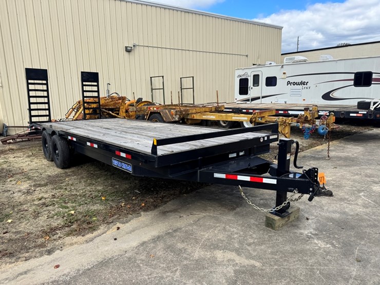 2025-triple-crown-102"x24'-dual-axle-deck-over-equipment-trailer---folding-ramps---gvwr:-14,000lb-image-2