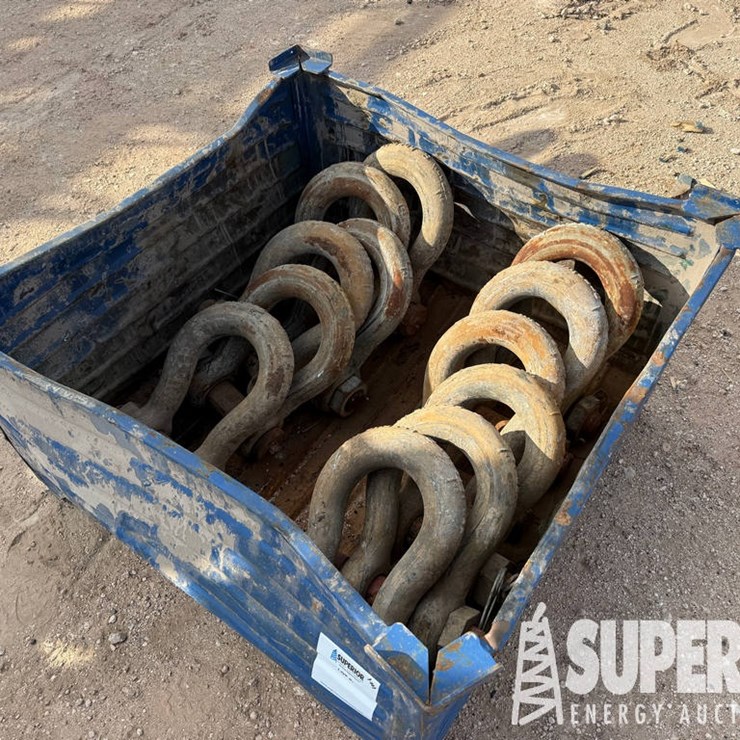 (12) Misc 85-Ton CROSBY Shackles