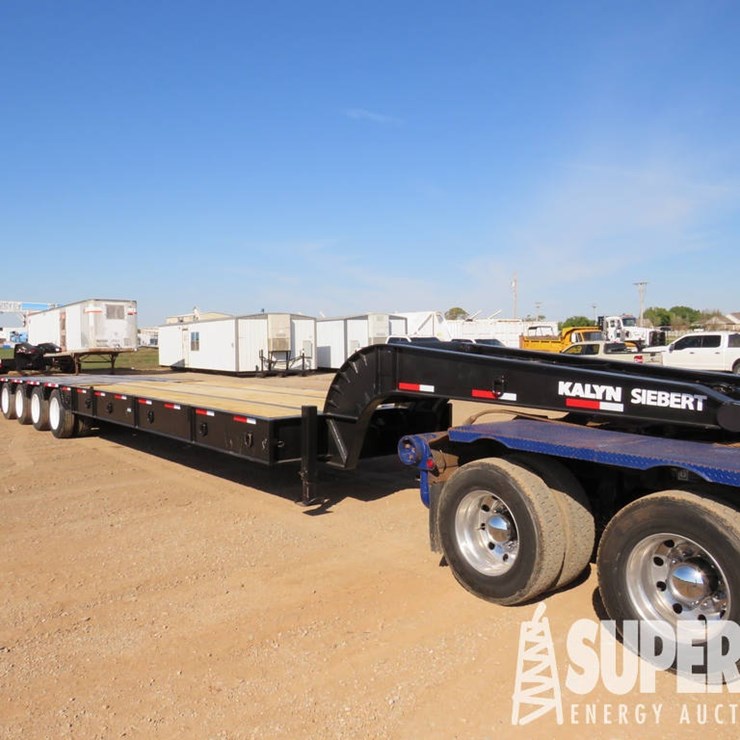2002 KALYN SIEBERT L80-4-60T 4-Axle Narrow Neck Oilfield Lowboy Trailer