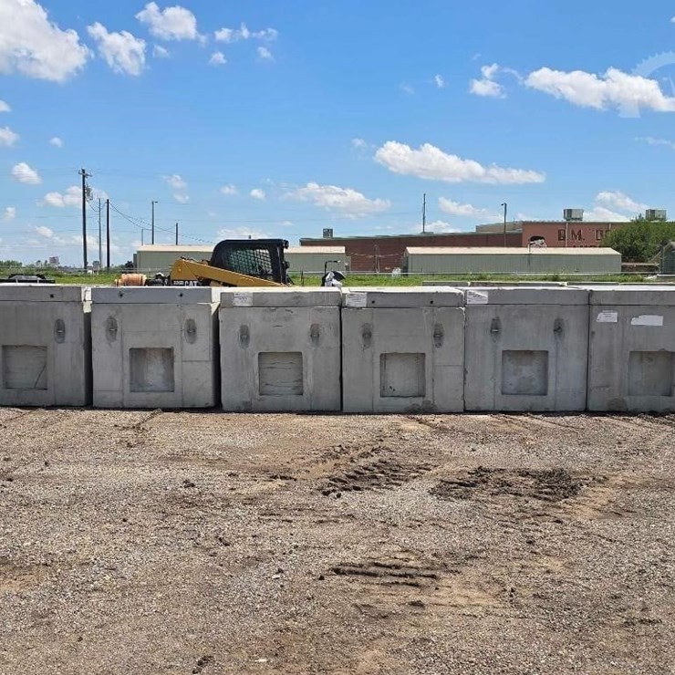 QTY. (6) PRECAST CONCRETE UTILITY VAULTS. 48 INCH