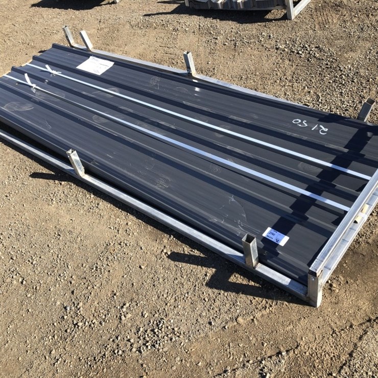 (100) Unused Aboss 10ft x 3ft Metal Roof Panels.