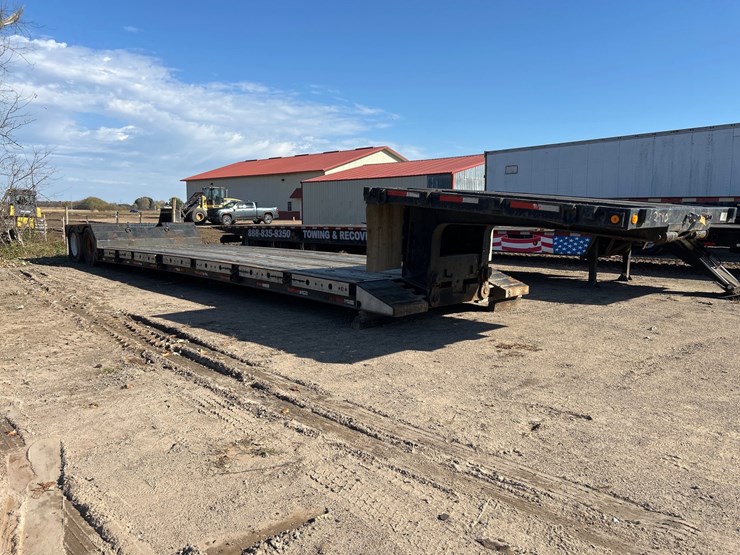 #6917-•-2005-xl-60-mfg-tandem-axle-detachable-gooseneck-lowboy-semi-trailer-(has-wi-title)-image-4