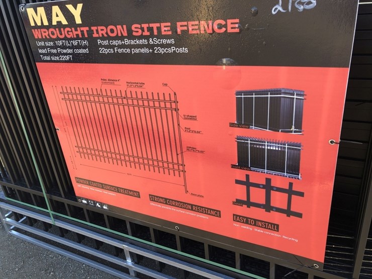 unused-wrought-iron-site-fence,-image-3