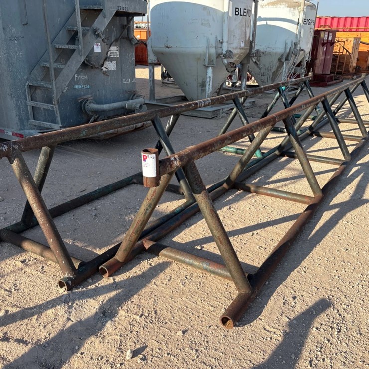 (2x$) 25’ x 36” triangle pipe racks