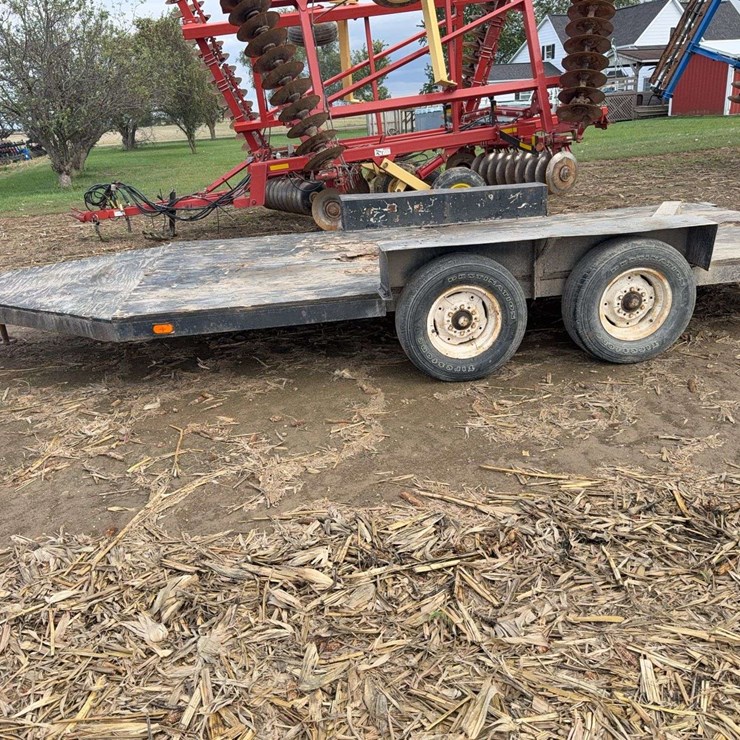 Tandem Axle Bumper Hitch Trailer, 15ft plus 4ft neck, 19ft trailer, 92'' wide