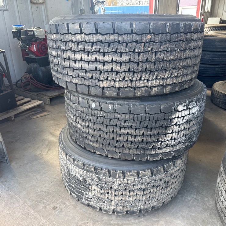 #6988 • (3) Michelin X One 455/55R22.5 Commercial Truck Tires