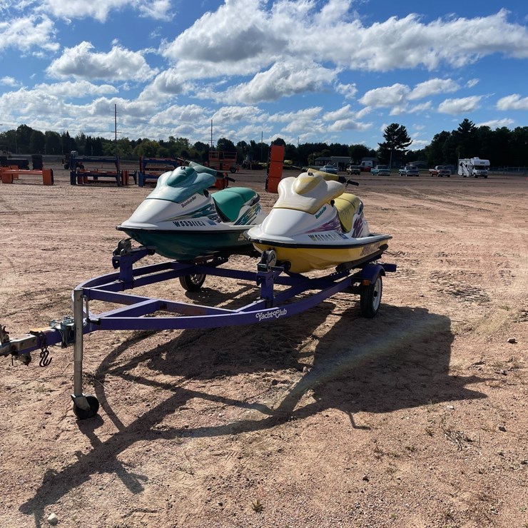 #1027 • (2) Jet Skis with Trailer
