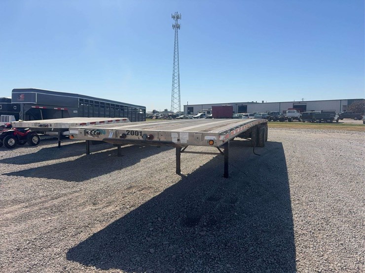 2006-east-48t-flat-deck-semi-trailer,-spread-axle-(120"),-all-axles:-21,200lbs,-11r24.5-tires,-steel-coil-supports,-vin#-1e1h5y2857rj40074-image-3